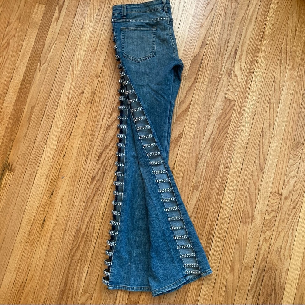 Platinum Plus Rhinestone Jean - Picture 4 of 10